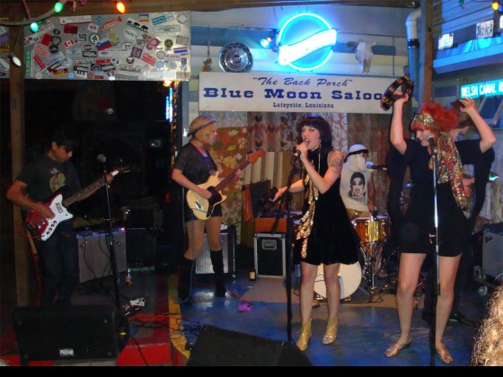 Opening band Golden Triangle on stage