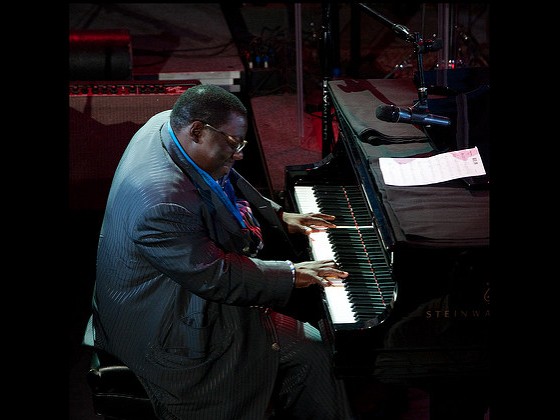 Cyrus Chestnut performing at WWOZ's 2014 Piano Night [Photo by Ryan Hodgson-Rigs