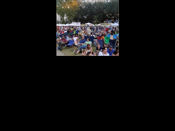 Crowd at Crescent City Blues & BBQ Fest. 