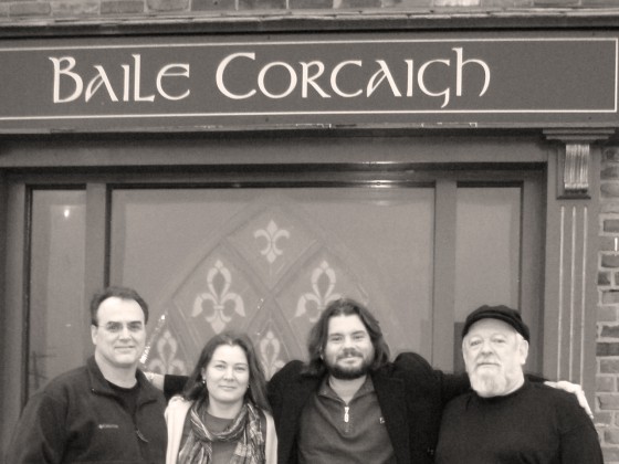 The band posing in Ireland.