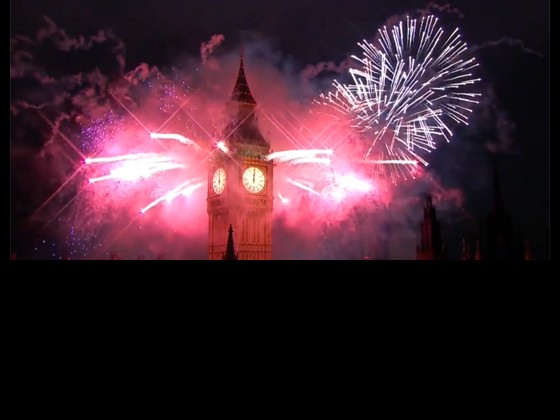 Big Ben and fireworks
