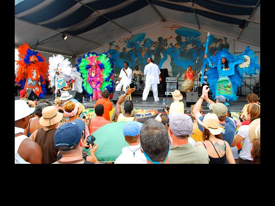 The Wild Magnolias onstage in 2009