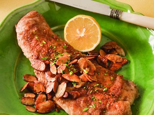 Trout Almandine with Fresh Parsley