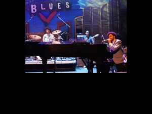 Conun Pappas Jr with Joe Dyson and Max Moran of The Bridge Trio