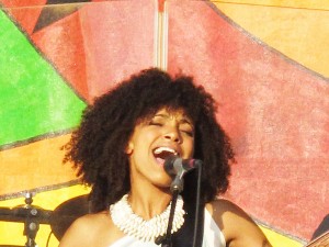 Esperanza Spalding at Jazz Fest 2010. Photo by Keith Hill.