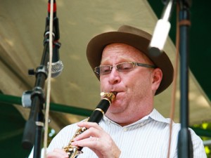 Tim Laughlin with the Connie Jones Band in 2010. Photo by Richie Drouant.