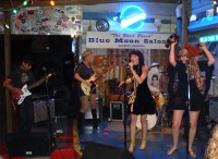 Opening band Golden Triangle on stage